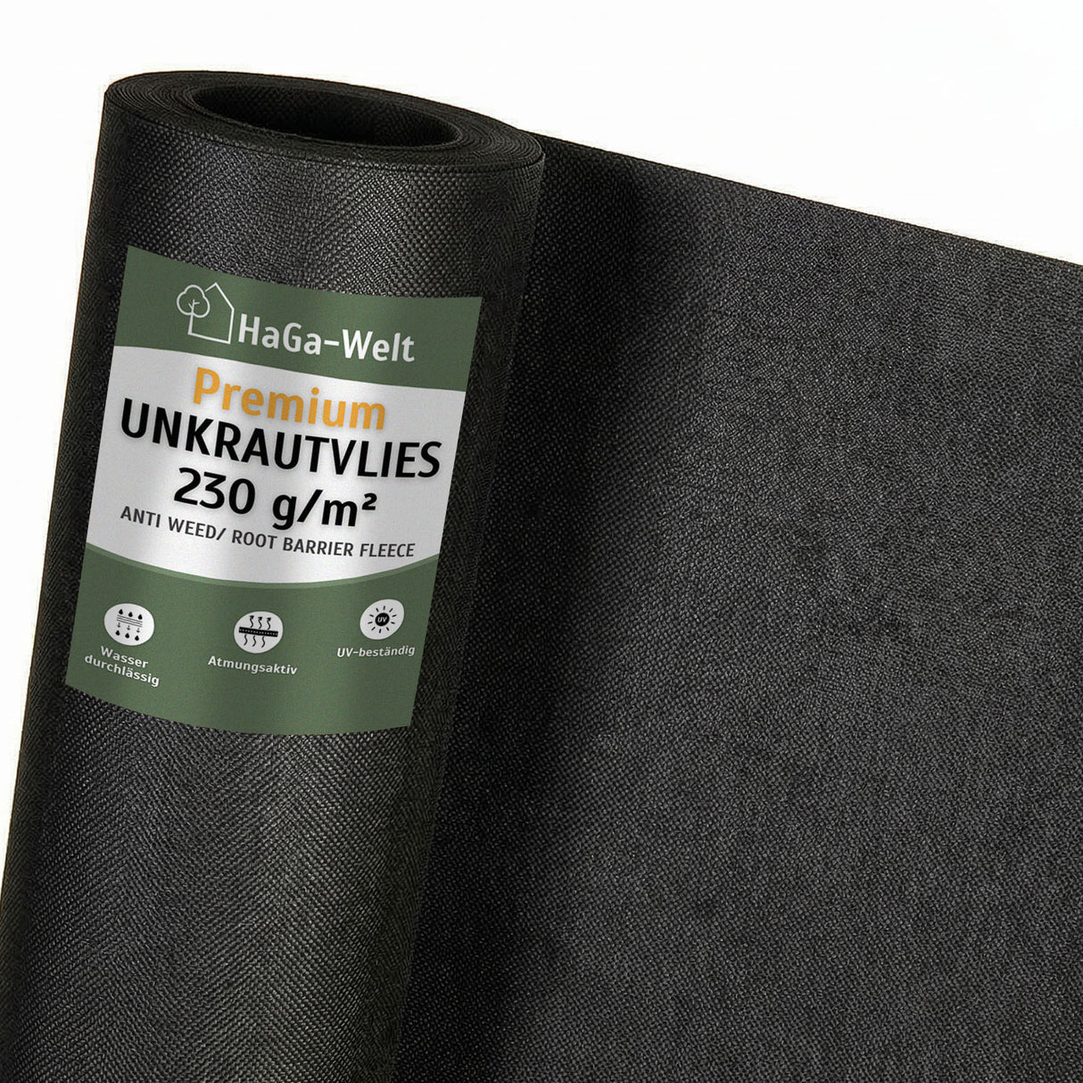 Premium+ Unkrautvlies 230 g/m² – maximaler Unkrautschutz – HaGa-Welt