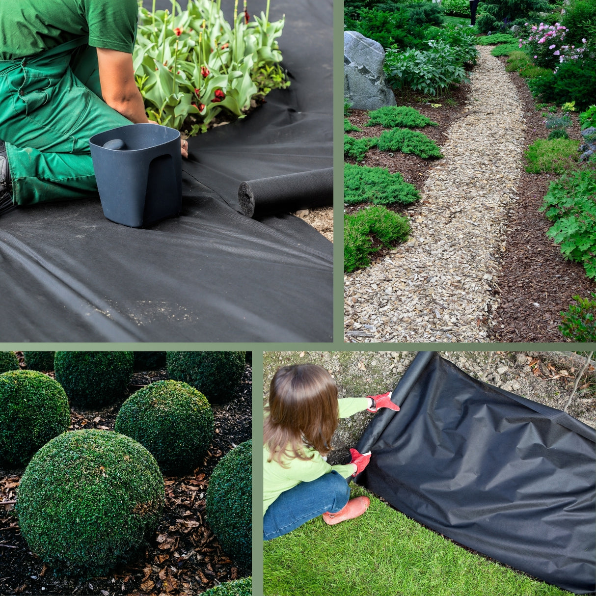 Unkrautvlies-Starter-Set: Startklar für den Unkrautschutz in verschiedenen Größen und Stärken – HaGa-Welt