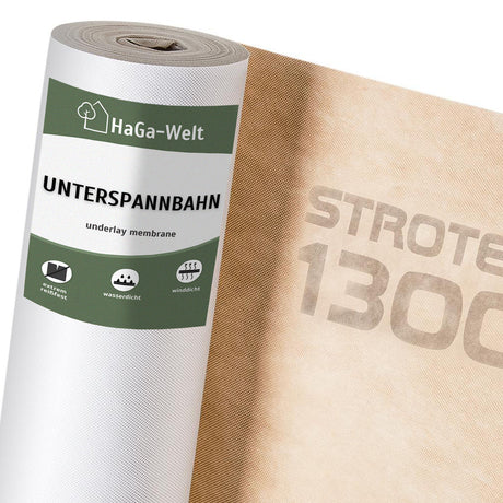 DACHBAHN versch. Lagig Unterspannbahn Schalungsbahn Dach-Membran – HaGa-Welt