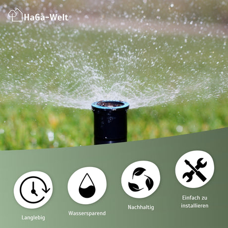 Versenkregner 3504 Getrieberegner Rasensprenger Bewässerung für Garten – HaGa-Welt