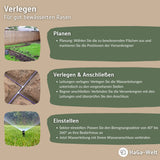 Versenkregner 3504 Getrieberegner Rasensprenger Bewässerung für Garten – HaGa-Welt