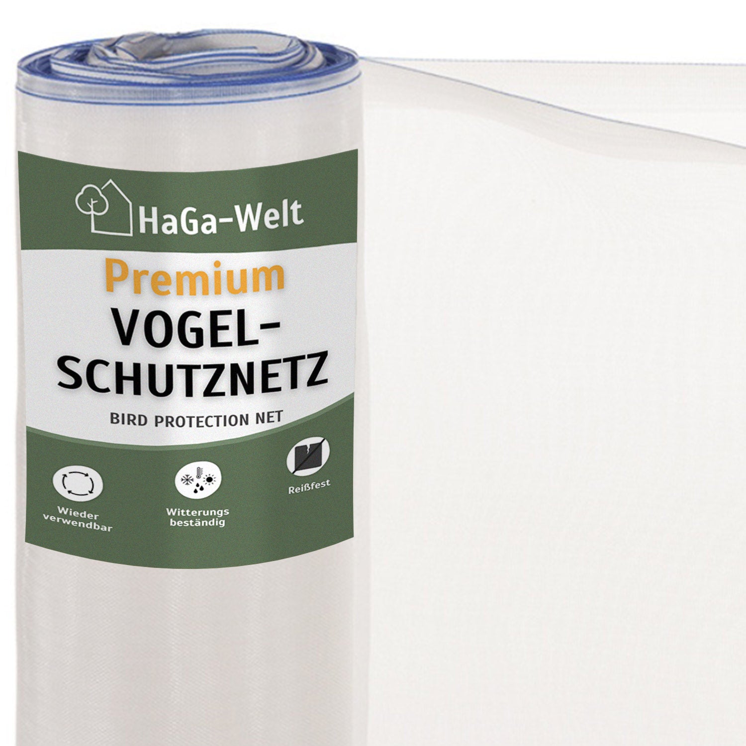 BenefitUSA Vogelnetz 1,9x1,9 M – Schutznetz Für Garten, Obstbäume & Geflügel, Schwarz, 5 Cm Maschenweite