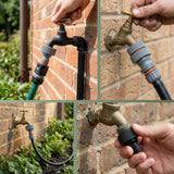 Gartenschlauch-Adapter Wasserhahn - perfekter Schlauchverbinder zwischen Gartenschlauch und Wasseranschluss – HaGa-Welt