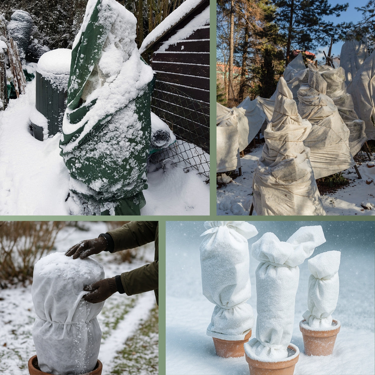 Winterschutz-Starter-Set: Idealer Kälte- und Frostschutz in verschiedenen Größen und Stärken – HaGa-Welt