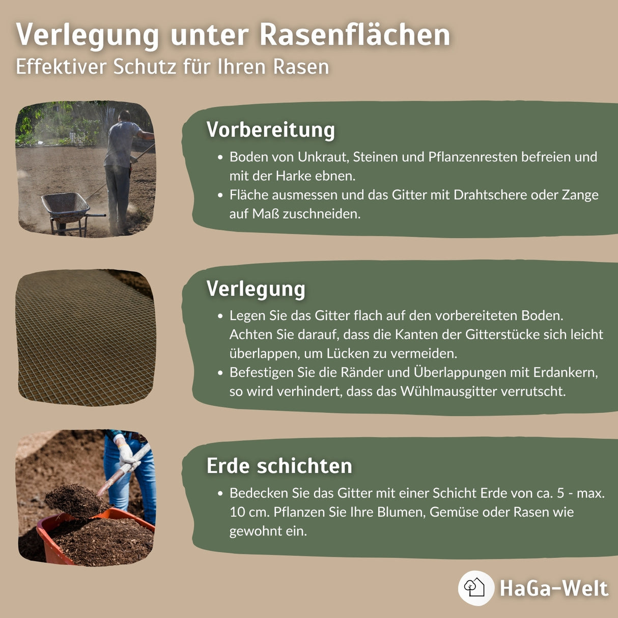 Wühlmausgitter - der effektive Weg Wühlmäuse zu vertreiben – HaGa-Welt