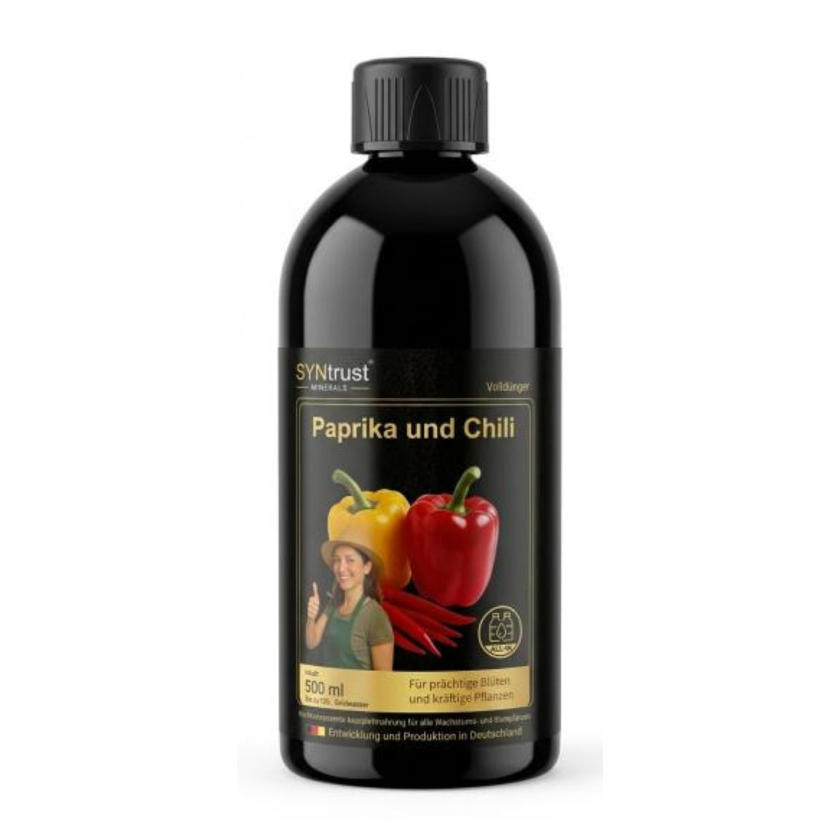 1K Flüssigdünger Konzentrat – Pflanzendünger für Tomaten, Erdbeeren, Beeren, Paprika, Chili, Rosen & Zitrus