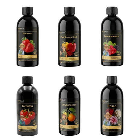1K Flüssigdünger Konzentrat – Pflanzendünger für Tomaten, Erdbeeren, Beeren, Paprika, Chili, Rosen & Zitrus – HaGa-Welt