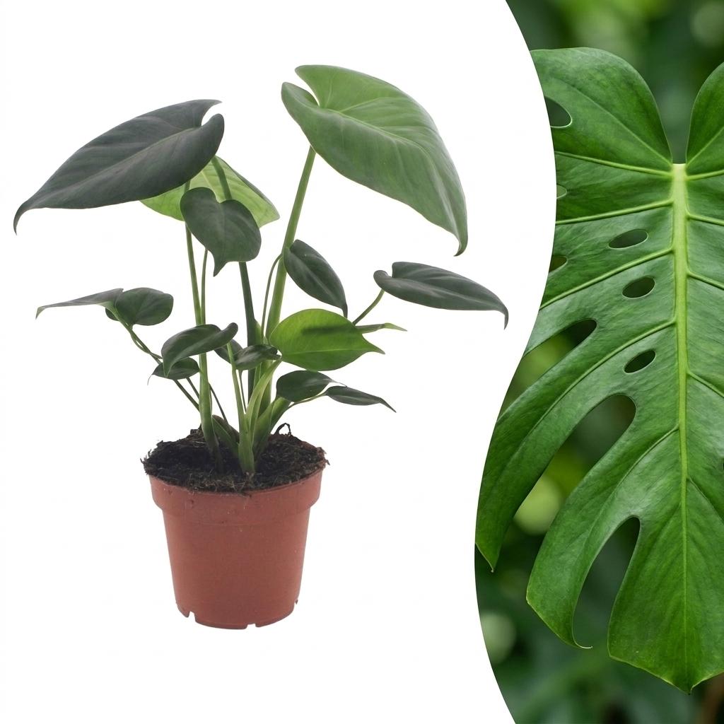 Monstera Deliciosa - Fensterblatt - 1 Plant - Pot 12cm - Hoogte - 30cm – HaGa-Welt