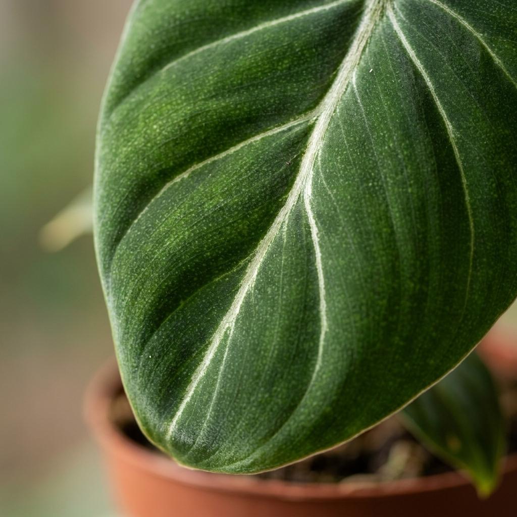 Philodendron Gloriosum - Gloriosum Philodendron - 1 Pflanze - mit Weißem Topf - Topf 12cm - Höhe - 25cm