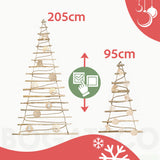 Weihnachtsbaum ECO Holz mit Deko klein – HaGa-Welt