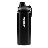 Trinkflasche ActiveMax Steel Bottle mit 3 verschiedene Deckeln