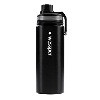 Trinkflasche ActiveMax Steel Bottle mit 3 verschiedene Deckeln – HaGa-Welt