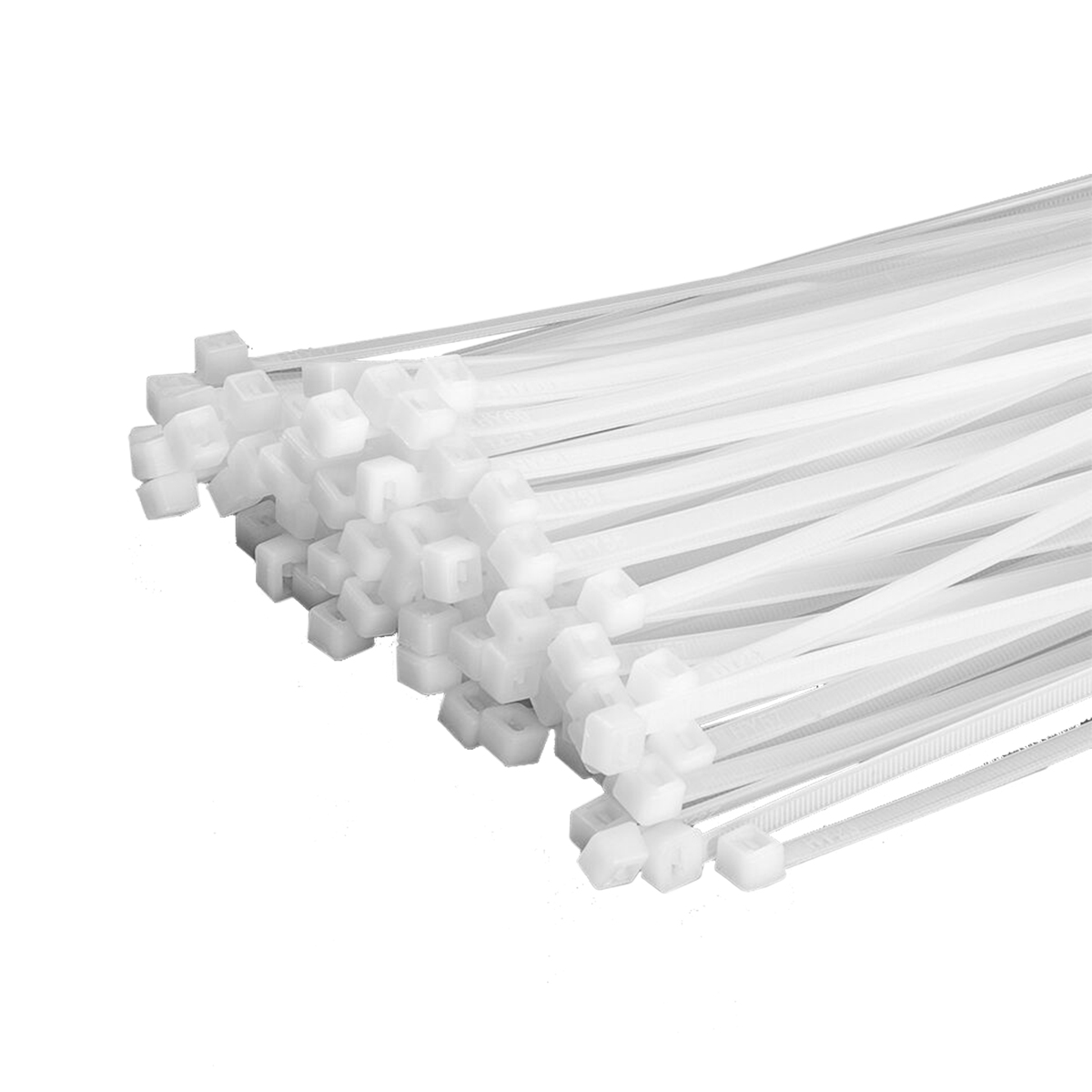 100 Stück Kabelbinder 430mmx4,8mm für Zaunblende Bambusmatte Zaun in weiß