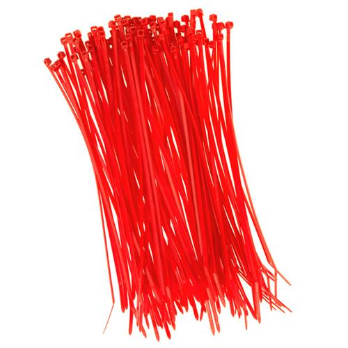 100 Stück Kabelbinder 200mmx2,5mm für Schattiernetz Zaunblende Zaun in orange