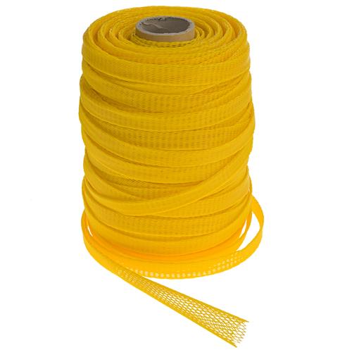 Verpackungsnetz (Meterware) Netzschlauch Schutznetz Ø 25-50mm gelb